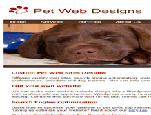 Tablet Screenshot of petwebdesigns.com
